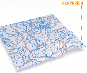 3d view of Playa Rica