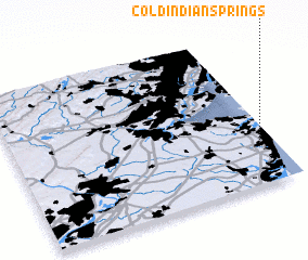3d view of Cold Indian Springs