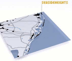 3d view of Seaside Heights