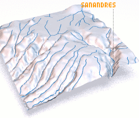 3d view of San Andrés