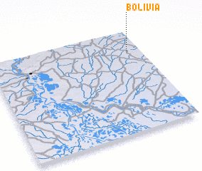 3d view of Bolivia