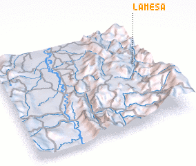 3d view of La Mesa