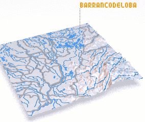 3d view of Barranco de Loba