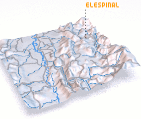 3d view of El Espinal