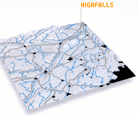 3d view of High Falls