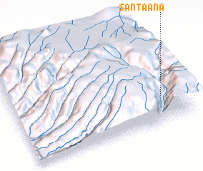 3d view of Santa Ana