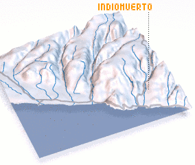 3d view of Indio Muerto