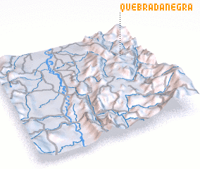 3d view of Quebrada Negra