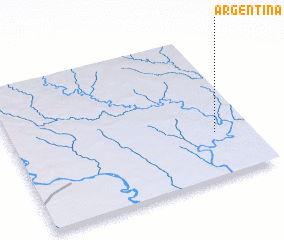 3d view of Argentina