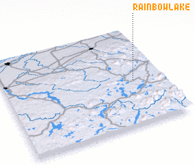 3d view of Rainbow Lake