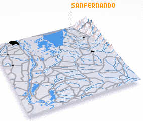 3d view of San Fernando