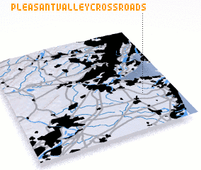 3d view of Pleasant Valley Crossroads