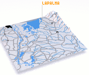 3d view of La Palma