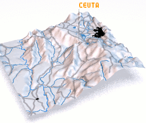 3d view of Ceuta