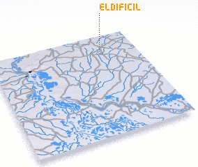 3d view of El Difícil