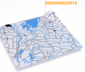 3d view of Nuevo Horizonte