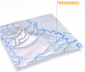 3d view of Tres Unidos