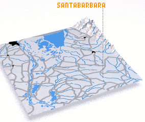 3d view of Santa Bárbara