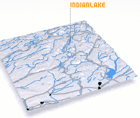3d view of Indian Lake