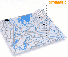 3d view of Monterrubio