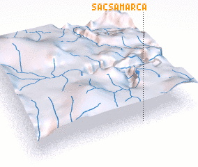 3d view of Sacsamarca