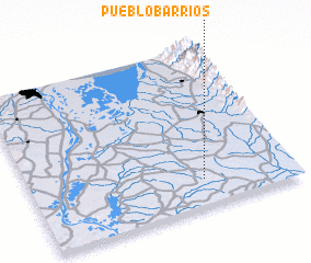 3d view of Pueblo Barrios