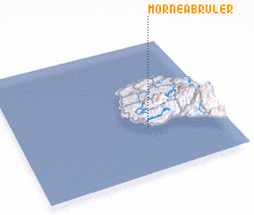 3d view of Morne à Brûler