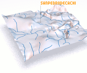 3d view of San Pedro de Cachi