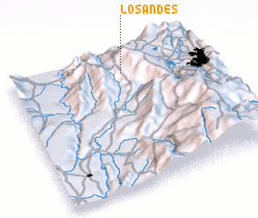 3d view of Los Andes