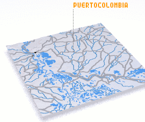 3d view of Puerto Colombia