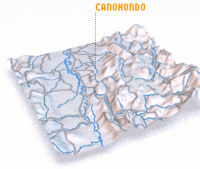 3d view of Caño Hondo