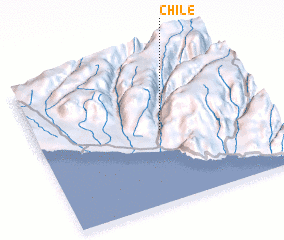 3d view of Chile