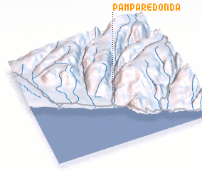 3d view of Pampa Redonda