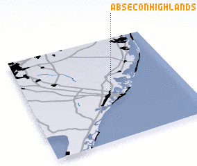 3d view of Absecon Highlands