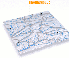 3d view of Browns Hollow
