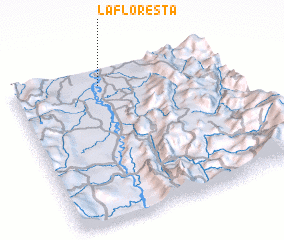 3d view of La Floresta