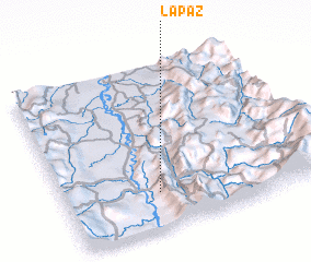 3d view of La Paz