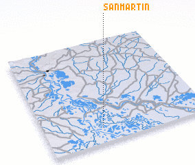 3d view of San Martín