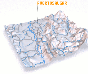 3d view of Puerto Salgar