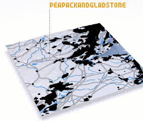 3d view of Peapack and Gladstone