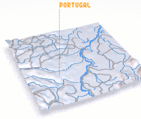 3d view of Portugal