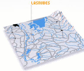 3d view of Las Nubes