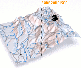 3d view of San Francisco