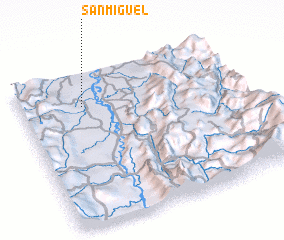 3d view of San Miguel