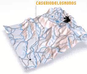 3d view of Caserío de Los Monos