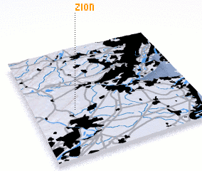 3d view of Zion