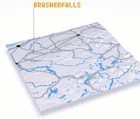 3d view of Brasher Falls