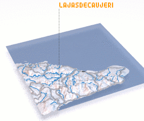 3d view of Lajas de Caujerí