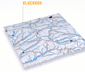 3d view of Elk Creek