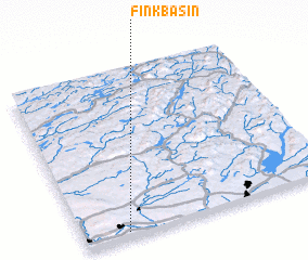 3d view of Fink Basin